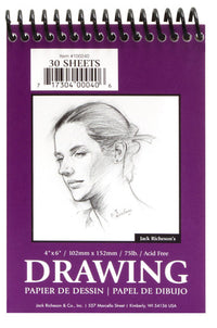 Drawing Pads 75#, Top Spiral Bound
