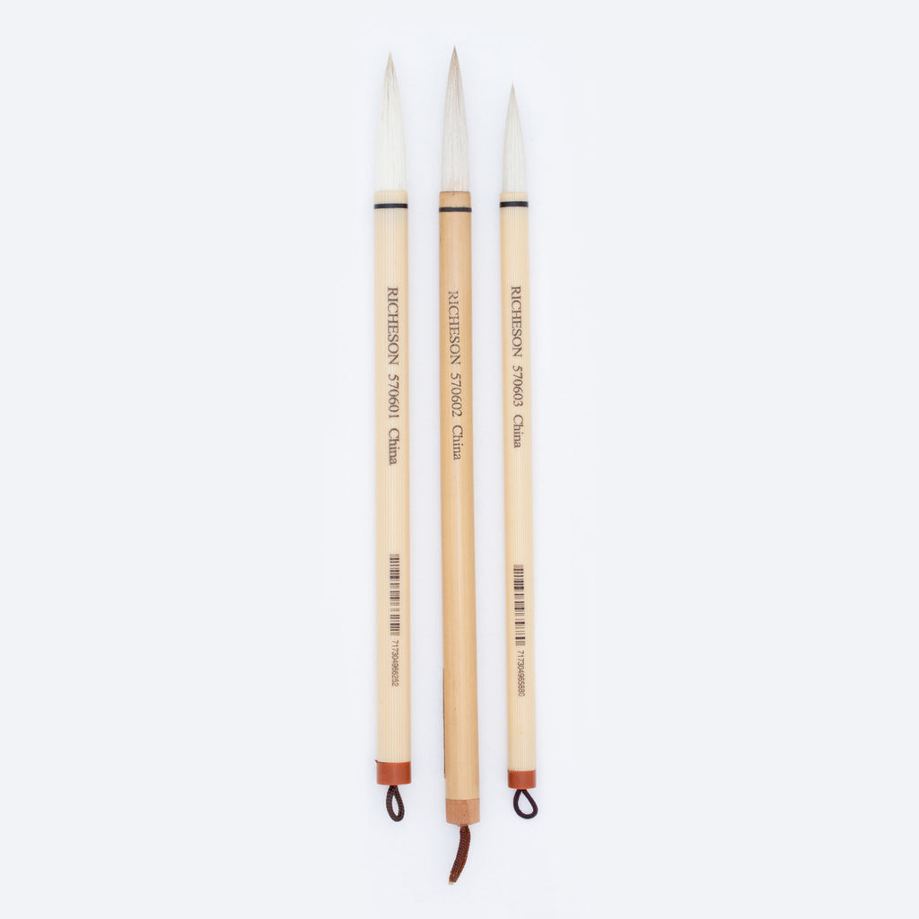 White Horse Hair Brushes