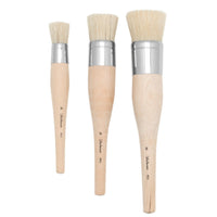 White Bristle Stencil Brushes