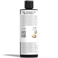 Retique It Liquid Wood Wood'n Stain in Classic Black, 8 oz bottle, showing the stain's rich black color and packaging.