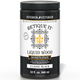 Retique It Liquid Wood Wood'n Stain in 32 oz Classic Black, showcasing the dark stain applied to wood surface.