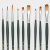 Orange Synthetic Oil & Acrylic Brushes