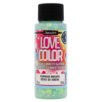 Love, Color Neon Confetti Glitter - DecoArt