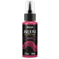 DecoArt Bloom Texture Paints in Desert Petal with vibrant, textured floral design on canvas