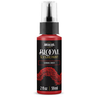 DecoArt Bloom Texture Paint in Carmine Ember, vibrant textured paint with a rich, fiery red and orange finish for creative projects.