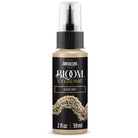 DecoArt Bloom Texture Paints in Desert Drift color, showing textured paint swatch with a sandy, earthy appearance and vibrant finish.