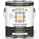 Retique It Liquid Wood Wood'n Stain in Classic Black, 128 oz, showcasing the front of the stain container with product label.