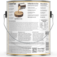 Retique It Liquid Wood Wood'n Primer in bleached wood finish, 128 fl oz, showing the primer applied on a surface for wood projects.