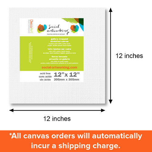 12" x 12" Stretched Canvas - DecoArt