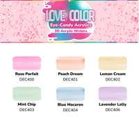 Love, Color 3D Acrylic Writers - DecoArt