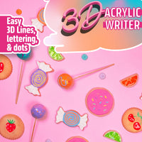 Love, Color 3D Acrylic Writers - DecoArt