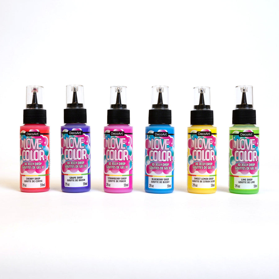 Love, Color Jelly Drop Set - DecoArt