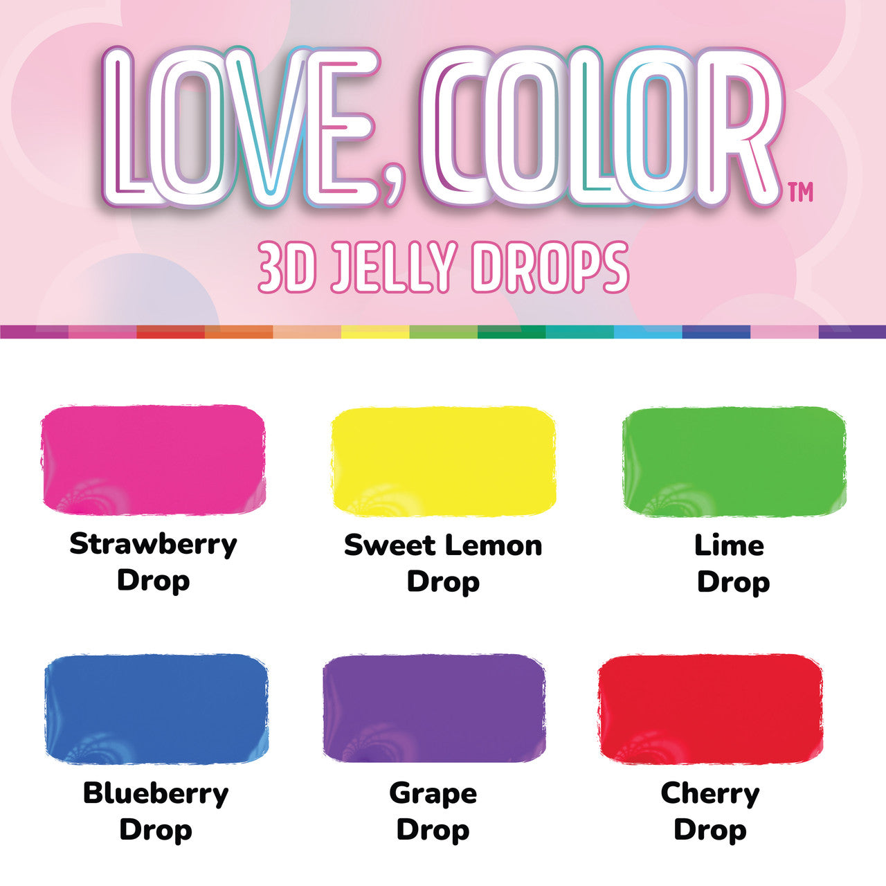 Love, Color Jelly Drop Set - DecoArt