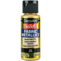 SoSoft Metallic Fabric Paint - DecoArt