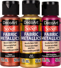SoSoft Metallic Fabric Paint - DecoArt