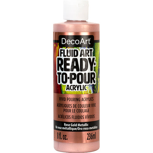 Fluid Art Ready To Pour Acrylics Metallics - DecoArt