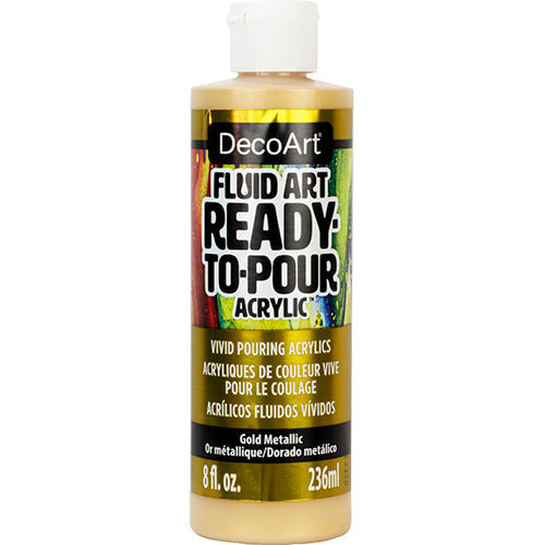 Fluid Art Ready To Pour Acrylics Metallics - DecoArt