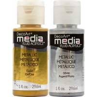 DecoArt Media Fluid Acrylics Metallics - DecoArt