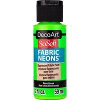 SoSoft Neon Acrylic Fabric Paint - DecoArt