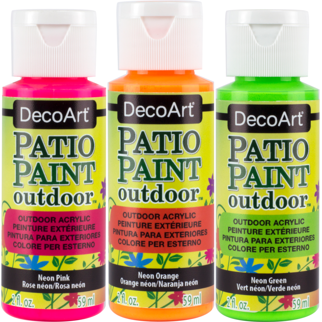 DecoArt Patio Paint Outdoor Acrylic Neon Paint - DecoArt