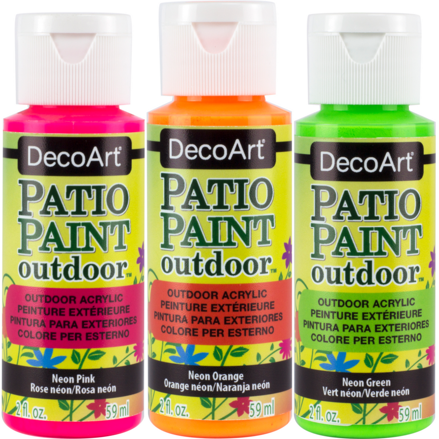 DecoArt Patio Paint Outdoor Acrylic Neon Paint - DecoArt