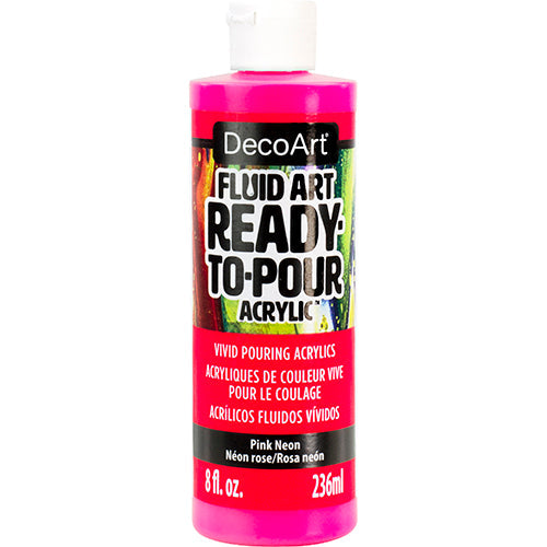 Fluid Art Ready To Pour Acrylics Neons - DecoArt