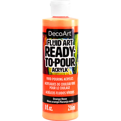 Fluid Art Ready To Pour Acrylics Neons - DecoArt