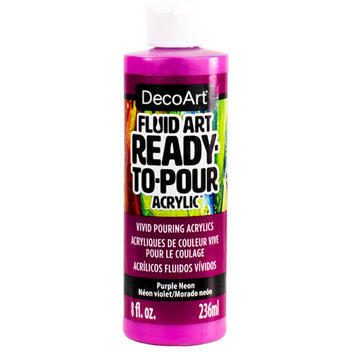 Fluid Art Ready To Pour Acrylics Neons - DecoArt