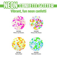 Love, Color Neon Confetti Glitter - DecoArt