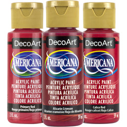 Americana Acrylics Reds - DecoArt