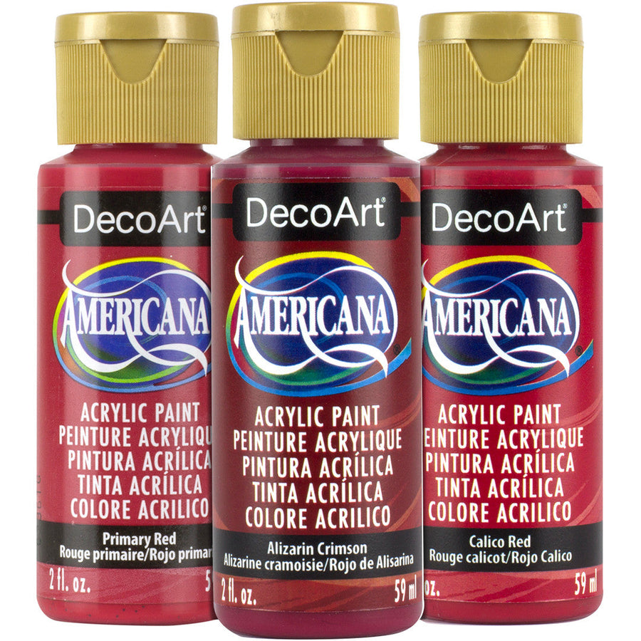 Americana Acrylics Reds - DecoArt