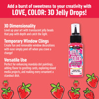 Love, Color 3D Jelly Drops - DecoArt
