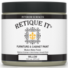 Retique It Furniture & Cabinet Paint in Willow quart, showing the smooth, creamy paint consistency in a container.