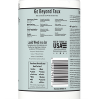 Retique It White Wash Gel Stain applied on wood surface, showcasing a smooth, light-colored finish for furniture or cabinetry.