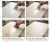 Retique It Universal Liquid Wood Kit in Bleached Wood finish showing application steps for wood refinishing.
